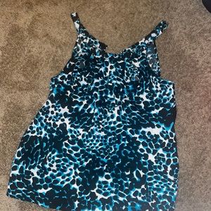 Banana republic ruffle tank. Like new!